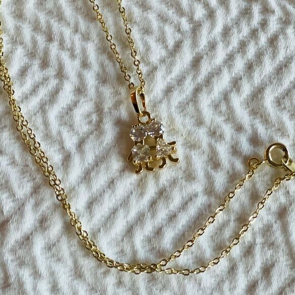 NWOT Gold Girl & Boy, Man & Woman charm necklace - Picture 1 of 6